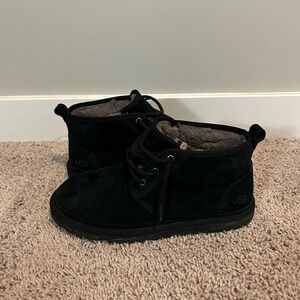 UGG Black and Brown Suede Boots
